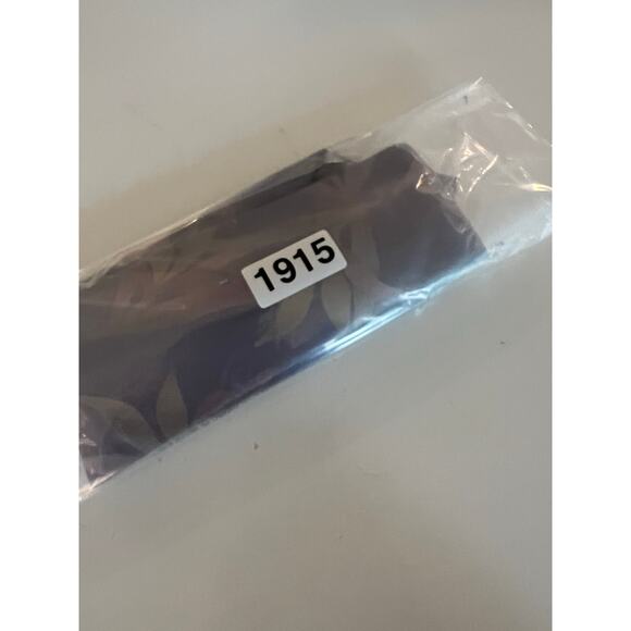 J. Garcia Men's Silk Necktie Pastel Purple Pink Green All Over Leaves Print JL - Picture 8 of 8